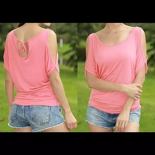 Tanishka Breezy Cut-Out Sleeve Summer Top – Coastal Cool Edition